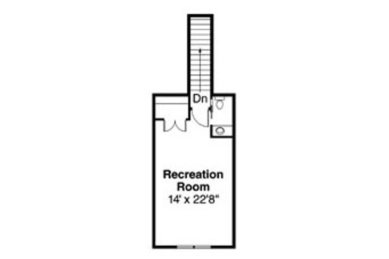 Floor Plan - Upper Floor for Craftsman House Plan #124-758 - 3 bed, 2.5 bath