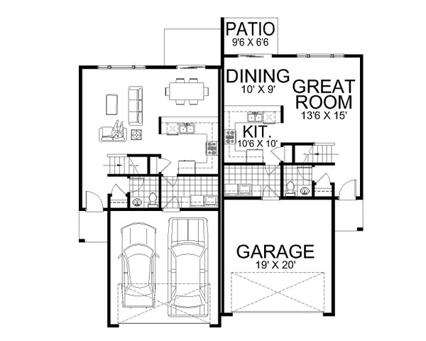 Contemporary Floor Plan - Main Floor Plan #112-257