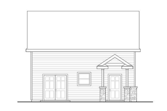 Exterior - Other Elevation for Craftsman House Plan #124-1340, 0 bath