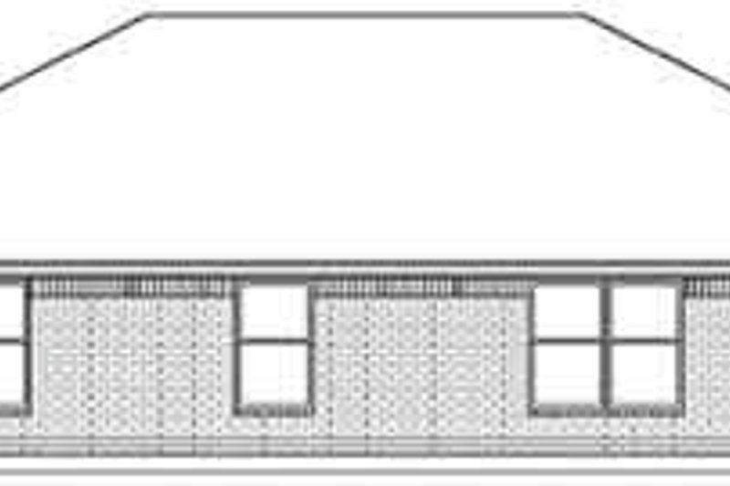 House Plan Design - Exterior - Rear Elevation for Ranch House Plan #84-223 - 3 bed, 2 bath