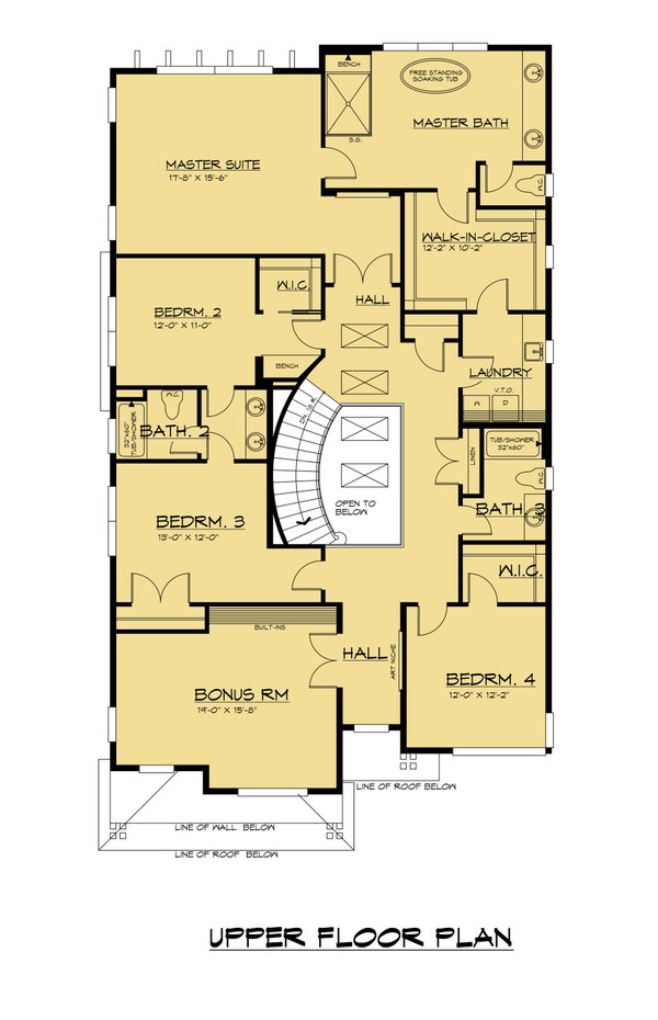 Architectural House Design - Contemporary Floor Plan - Upper Floor Plan #1066-274