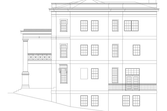 Exterior - Other Elevation 1 for Classical House Plan #119-343 - 4 bed, 3.5 bath