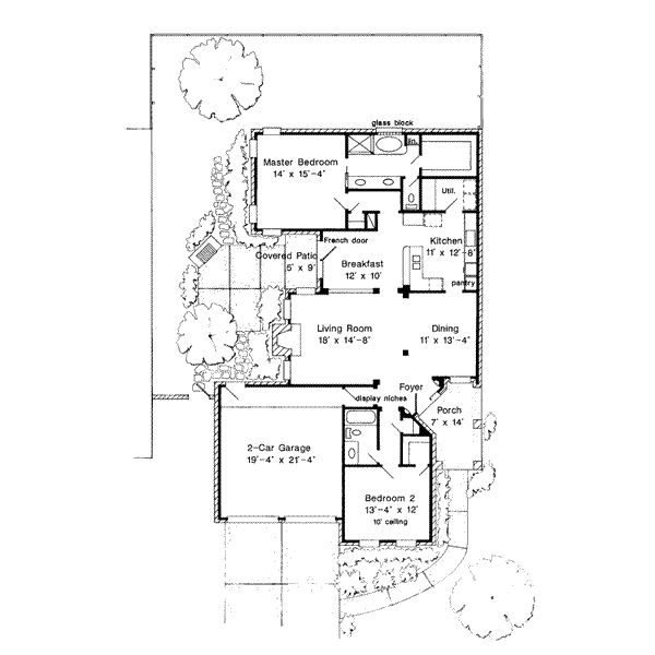 House Plan Design - European Floor Plan - Main Floor Plan #410-328