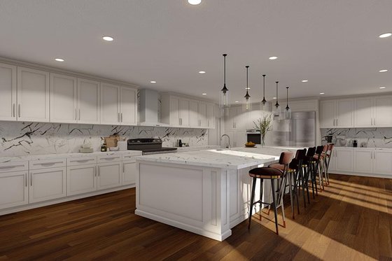 Interior - Kitchen 1 for European House Plan #923-279 - 4 bed, 4.5 bath