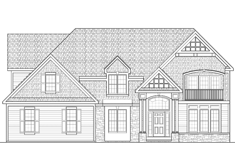 Home Plan - Exterior - Front Elevation 3 for Traditional House Plan #328-348 - 4 bed, 3.5 bath