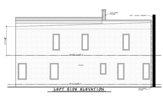 Exterior - Other Elevation for Modern House Plan #20-2534 - 4 bed, 3.5 bath