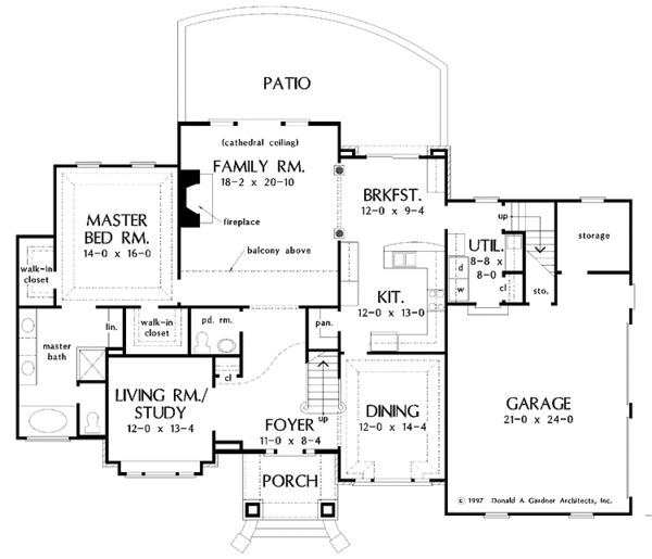 Country Floor Plan - Main Floor Plan #929-330