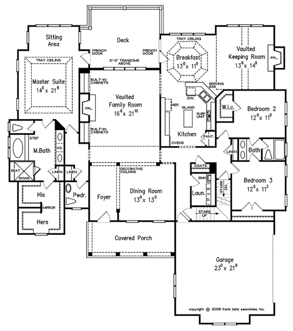 Dream House Plan - Tudor Floor Plan - Main Floor Plan #927-431