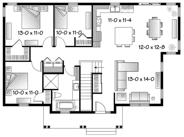 Dream House Plan - Country Floor Plan - Main Floor Plan #23-2569