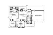 Farmhouse Style House Plan - 3 Beds 2 Baths 1373 Sq/Ft Plan #42-404 