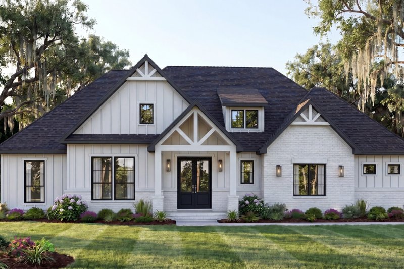 Dream House Plan - Exterior - Front Elevation 4 for Farmhouse House Plan #1074-136 - 4 bed, 2.5 bath