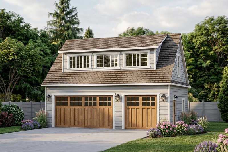House Blueprint - Exterior - Front Elevation 2 for Country House Plan #1064-58, 0 bath