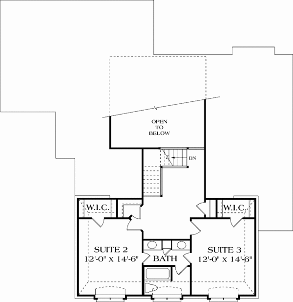 House Plan Design - Country Floor Plan - Upper Floor Plan #453-389