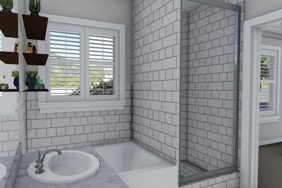 Interior - Master Bathroom 2 for Ranch House Plan #1060-39 - 3 bed, 2 bath