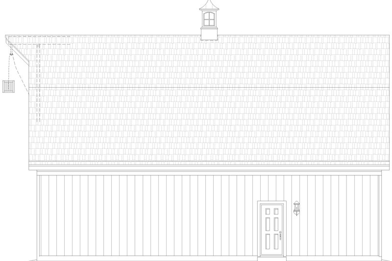 House Design - Exterior - Other Elevation 2 for Southern House Plan #932-1103, 2 bath