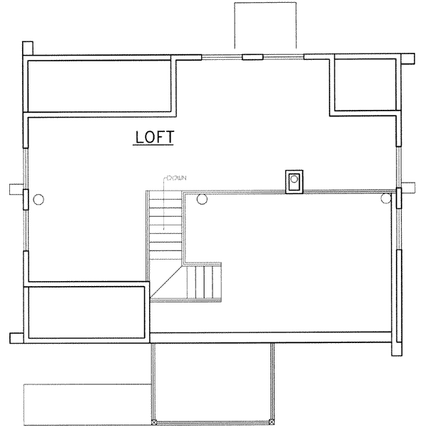 Home Plan - Log Floor Plan - Upper Floor Plan #117-414