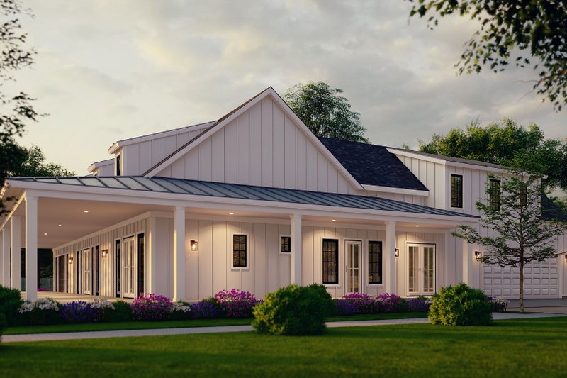 Architectural House Design - Exterior - Other Elevation for Ranch House Plan #54-400 - 3 bed, 3.5 bath