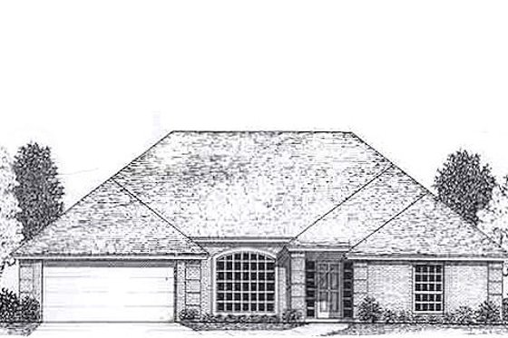 Exterior - Front Elevation for Traditional House Plan #310-792 - 3 bed, 2 bath