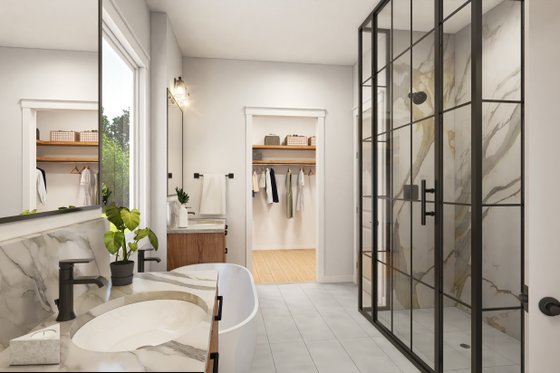 Interior - Master Bathroom 1 for Farmhouse House Plan #430-378 - 4 bed, 3.5 bath