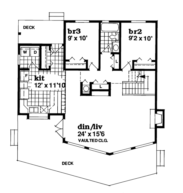 House Blueprint - Floor Plan - Main Floor Plan #47-877
