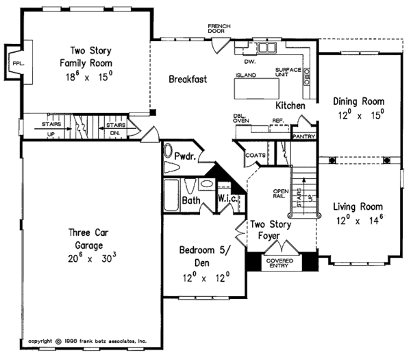 Architectural House Design - Mediterranean Floor Plan - Main Floor Plan #927-152