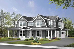 Country Exterior - Front Elevation Plan #132-498