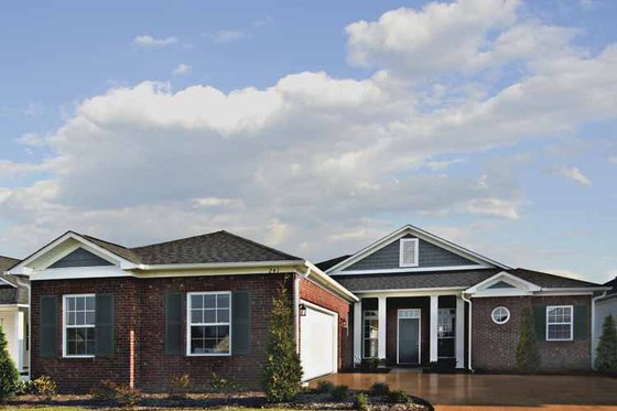 Exterior - Front Elevation 3 for Country House Plan #930-367 - 3 bed, 2 bath