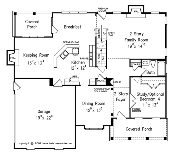 Dream House Plan - Classical Floor Plan - Main Floor Plan #927-859
