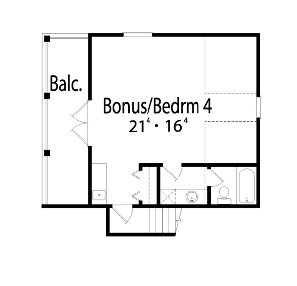 Architectural House Design - Mediterranean Floor Plan - Upper Floor Plan #417-747