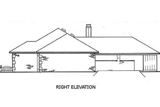 Exterior - Other Elevation for European House Plan #45-124 - 3 bed, 2 bath