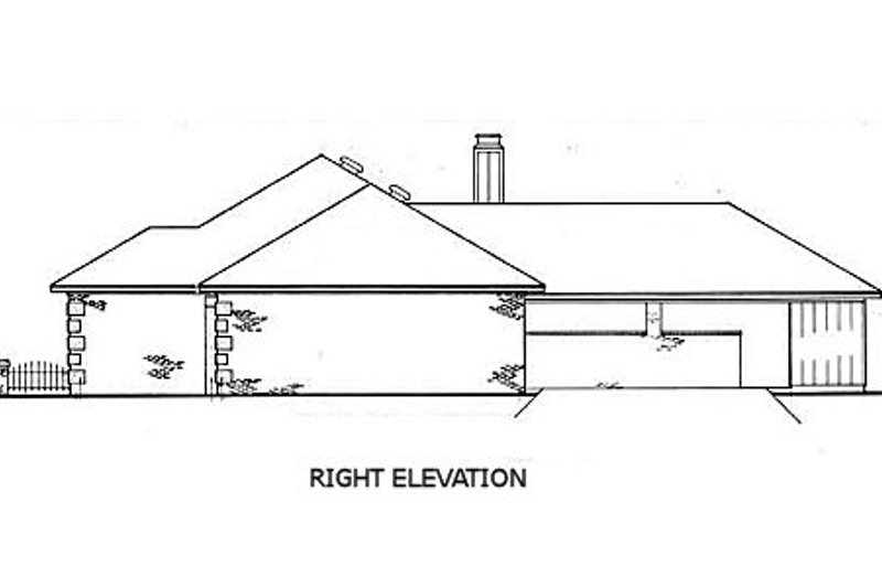 House Design - Exterior - Other Elevation for European House Plan #45-124 - 3 bed, 2 bath