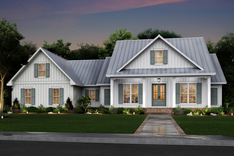 Home Plan - Farmhouse Exterior - Front Elevation Plan #430-218