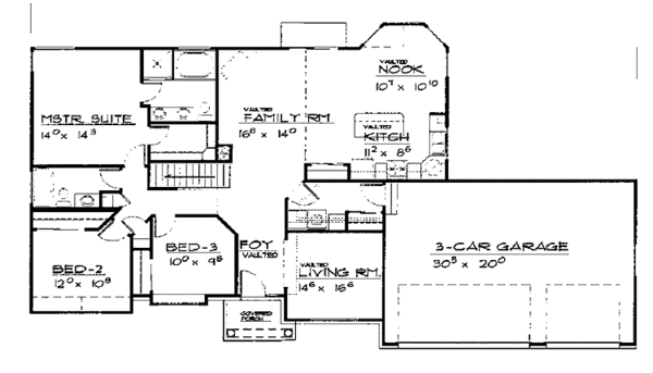 Home Plan - European Floor Plan - Main Floor Plan #308-265