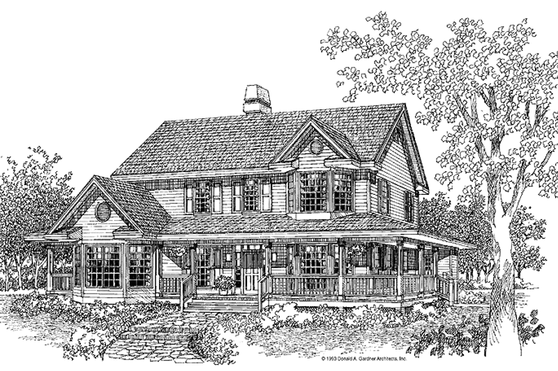Dream House Plan - Victorian Exterior - Front Elevation Plan #929-173