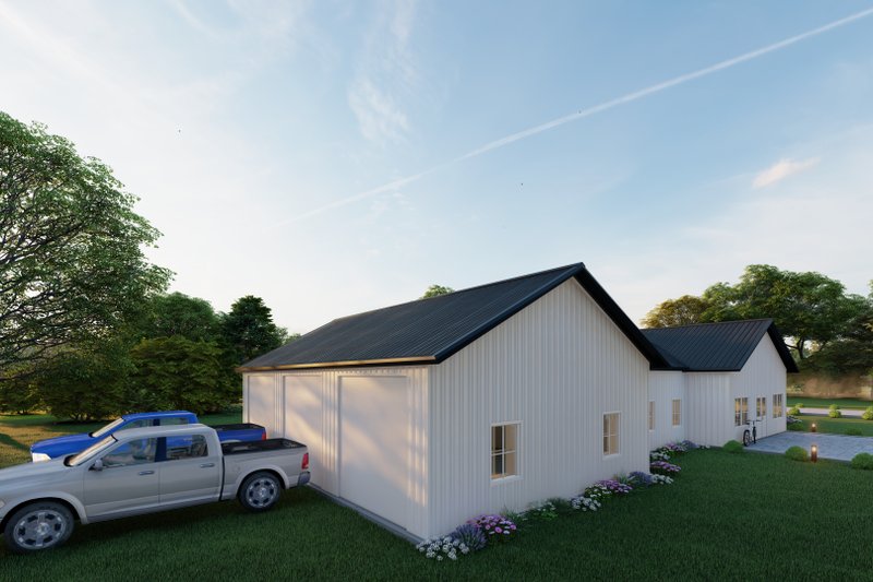 Dream House Plan - Exterior - Other Elevation 7 for Barndominium House Plan #1107-40 - 3 bed, 3 bath