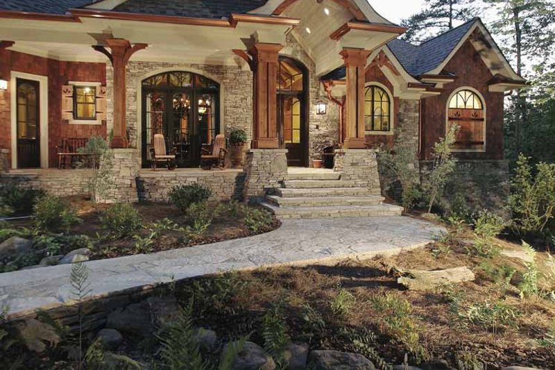 Architectural House Design - Exterior - Front Elevation 11 for Craftsman House Plan #54-245 - 3 bed, 2.5 bath