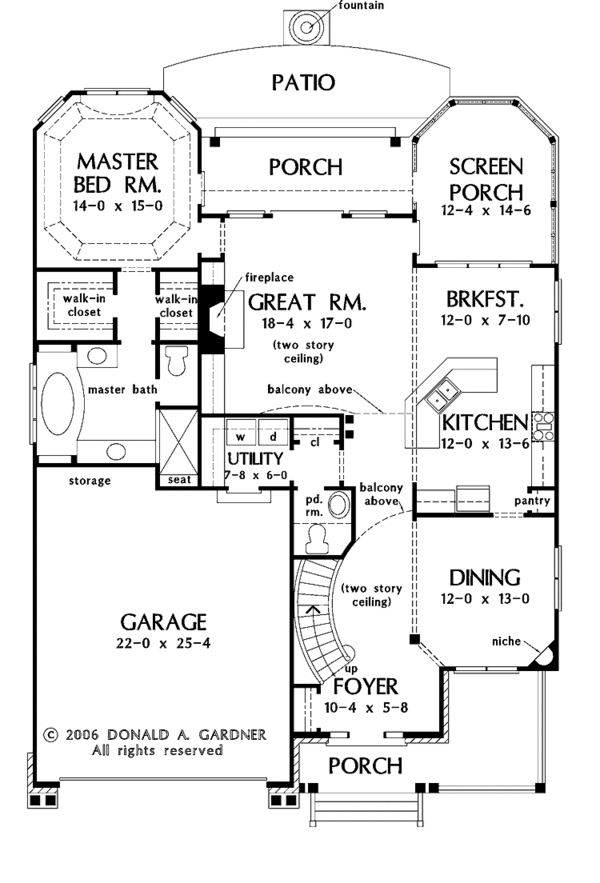 Architectural House Design - Traditional Floor Plan - Main Floor Plan #929-805