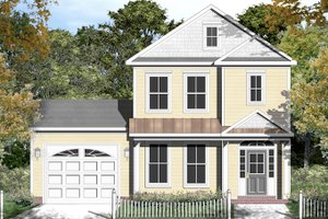 Colonial Exterior - Front Elevation Plan #1053-46
