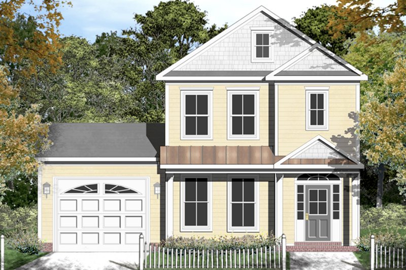 Home Plan - Colonial Exterior - Front Elevation Plan #1053-46