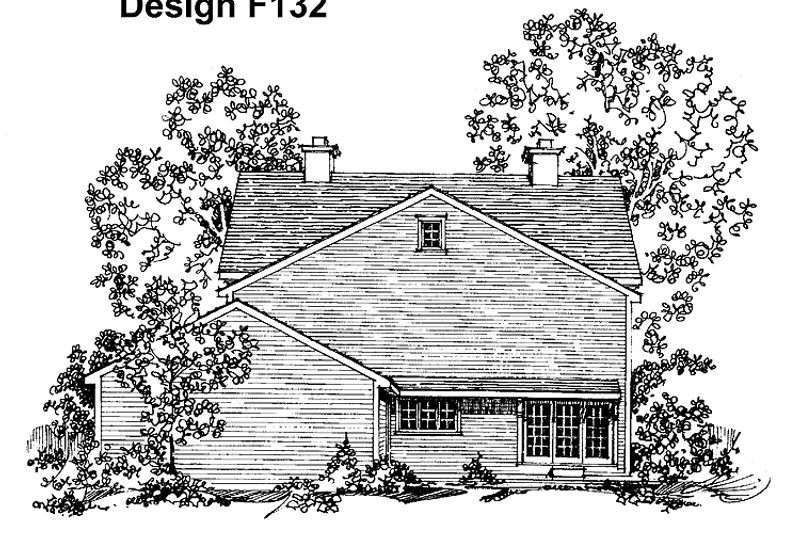 Home Plan - Exterior - Rear Elevation for Classical House Plan #1016-27 - 4 bed, 2 bath