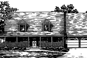 Country Style House Plan - 3 Beds 2 Baths 2060 Sq/Ft Plan #30-293 