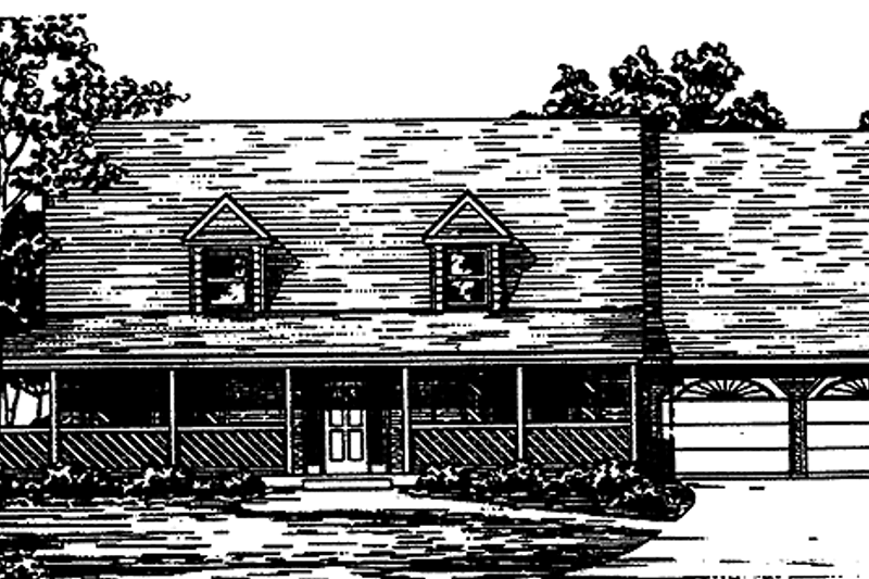 Dream House Plan - Country Exterior - Front Elevation Plan #30-293