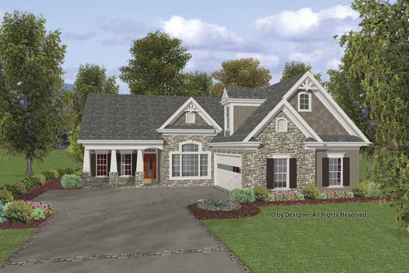 Home Plan - Craftsman Exterior - Front Elevation Plan #56-692