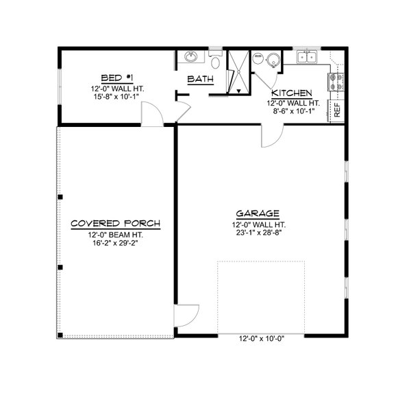 Dream House Plan - Ranch Floor Plan - Main Floor Plan #1064-386