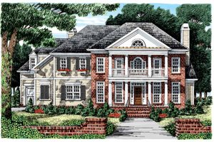 Classical Exterior - Front Elevation Plan #927-856