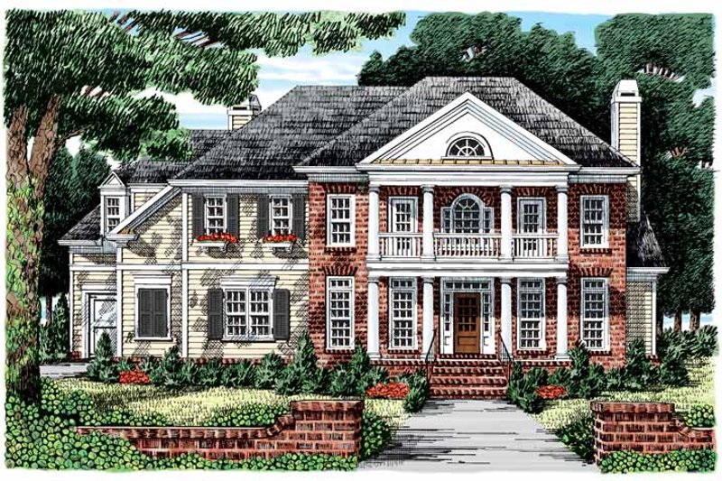 Architectural House Design - Classical Exterior - Front Elevation Plan #927-856