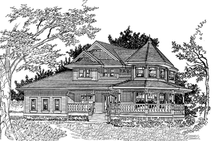 Dream House Plan - Exterior - Front Elevation for Victorian House Plan #47-1027 - 4 bed, 2.5 bath