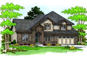 Traditional Exterior - Front Elevation Plan #70-388