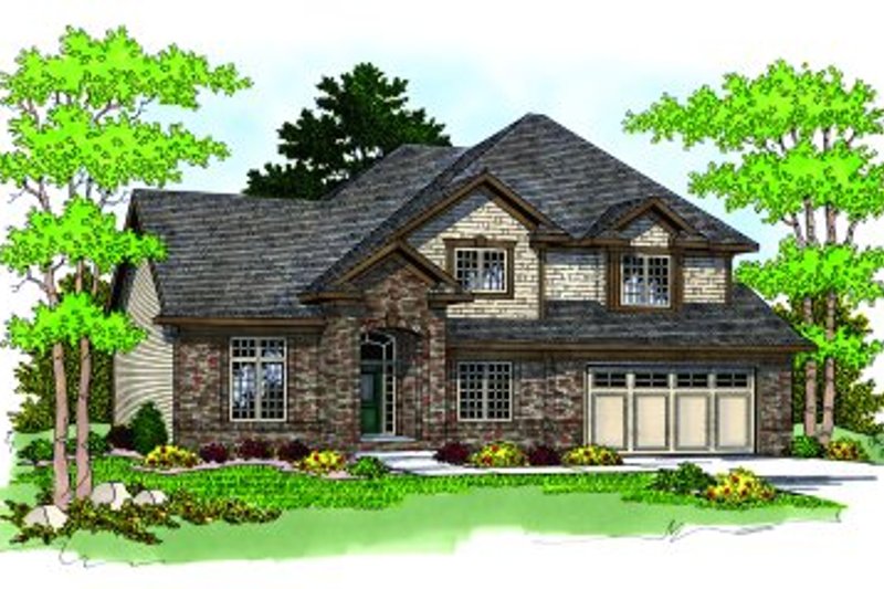 Dream House Plan - Traditional Exterior - Front Elevation Plan #70-388