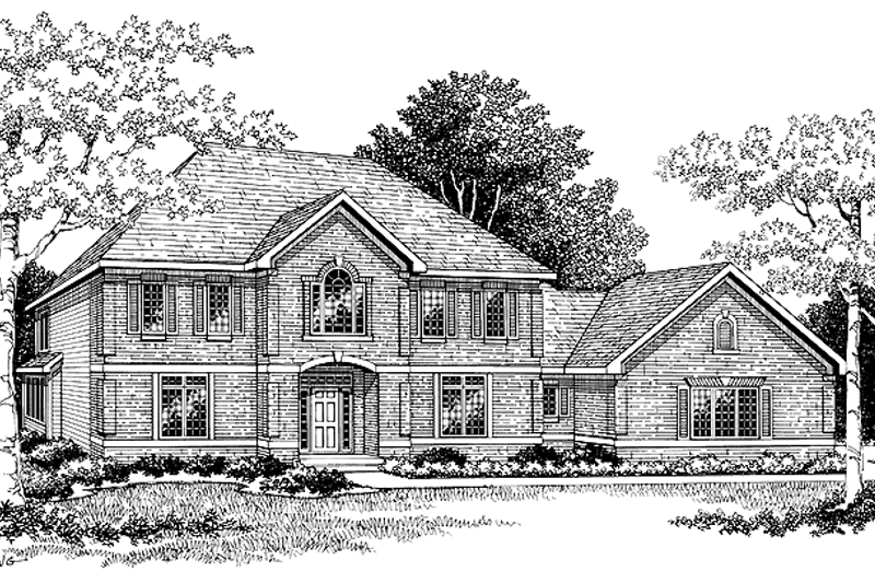 Home Plan - Colonial Exterior - Front Elevation Plan #70-1363